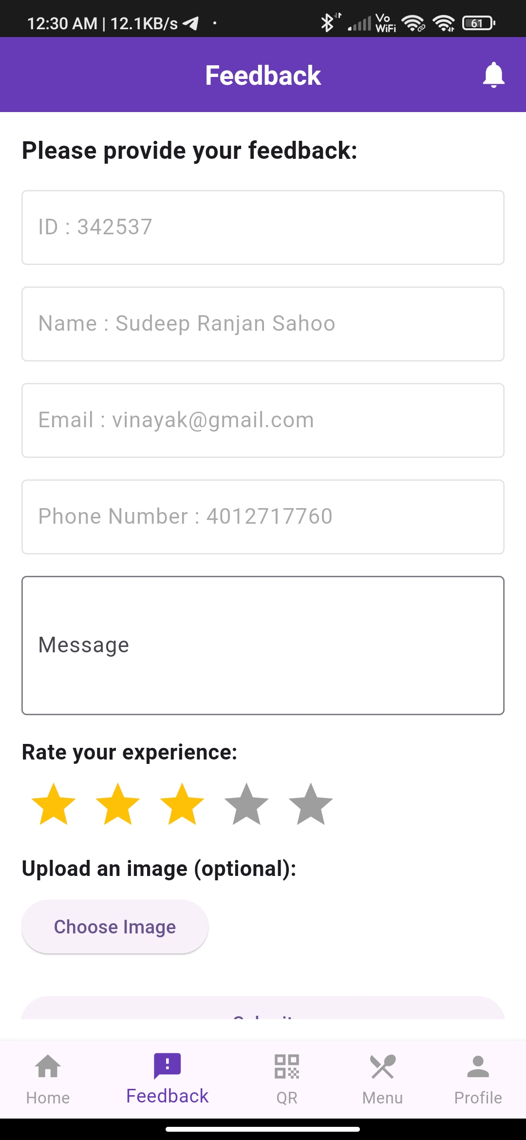 Mobile Feedback