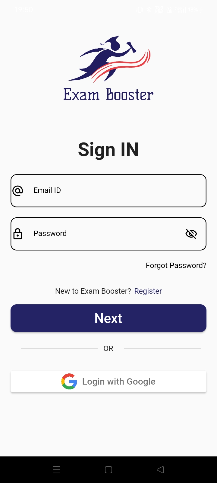 Student Login Flow